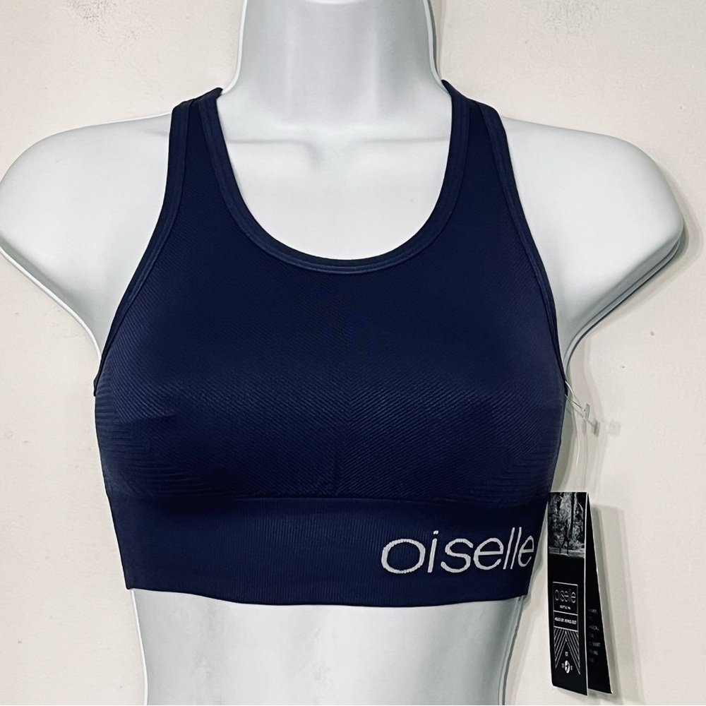 Oiselle In2Sports Bra Size‎ XS Grounded Blue NWT Athleisure Performance Running